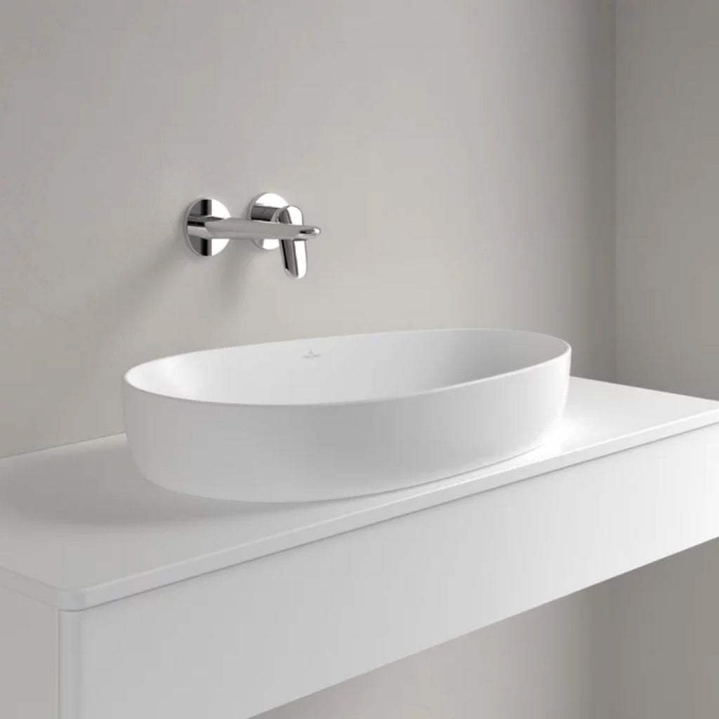 Villeroy & Boch Antao 650 Above Counter CeramicPlus Basin - Stone White