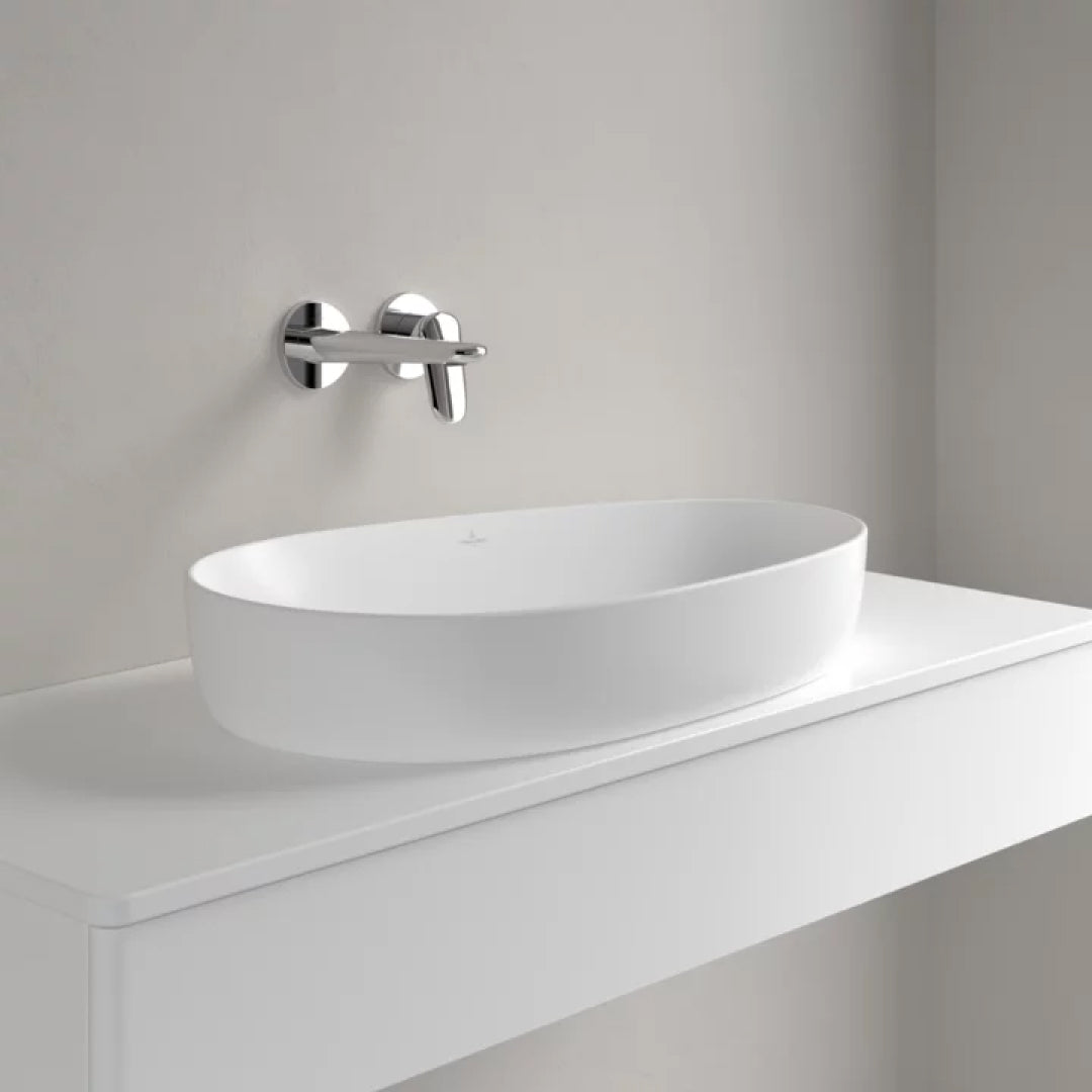 Villeroy & Boch Antao 650 Above Counter CeramicPlus Basin - Stone White