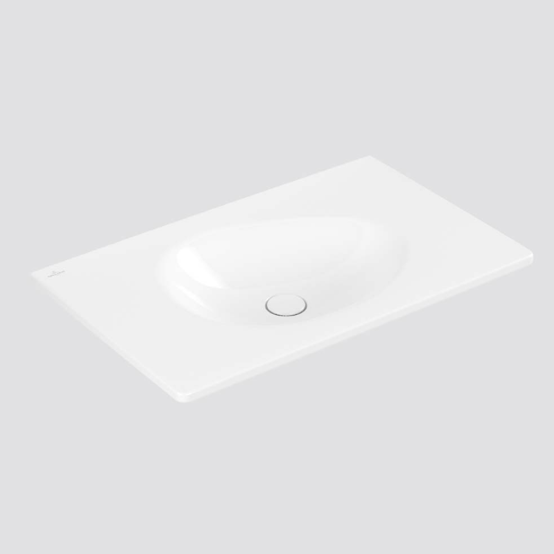 Villeroy & Boch Antao 800 Wall Basin No Tap Hole - Alpine White - 4A7583R1B
