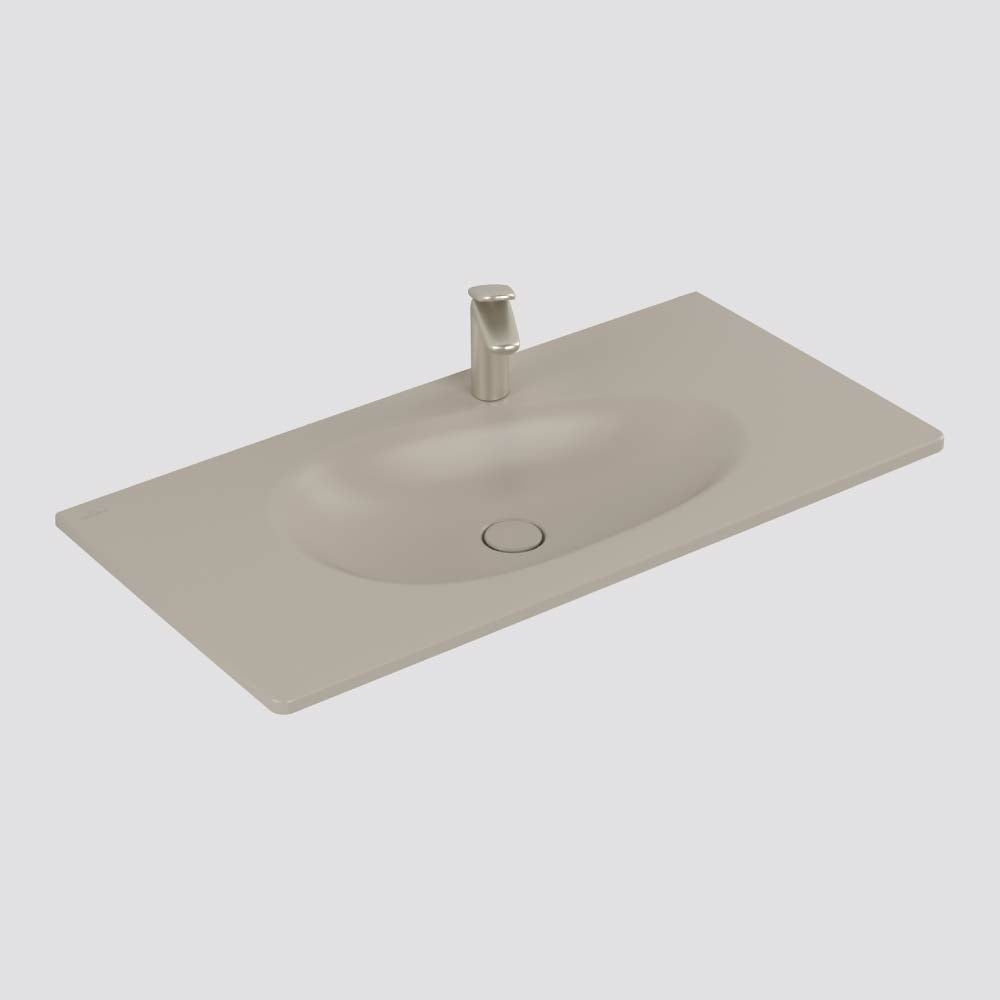 Villeroy & Boch Antao 1000 Wall Basin - 1 Tap Hole Almond - 4A76A2AMB
