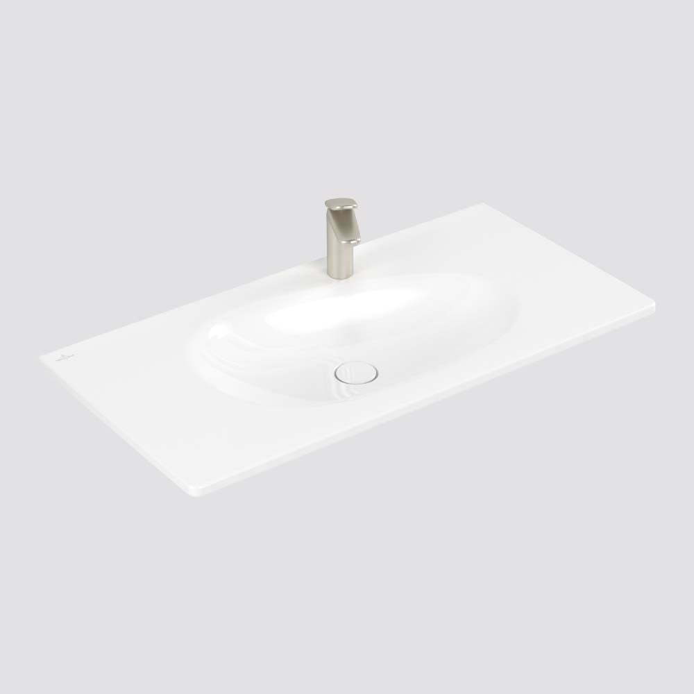 Villeroy & Boch Antao 1000 Wall Basin - 1 Tap Hole Alpine White - 4A76A2R1B