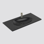 Villeroy & Boch Antao 1000 Wall Basin - 1 Tap Hole Pure Black - 4A76A2R7B
