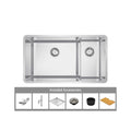 Abey Lucia 1 & 3/4 Bowl Sink - Includes Drainer, Waste & Chopping Board - LUA221