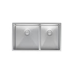 Parisi Quadro 1 & 3/4 Bowl Sink 765mm (Left Hand) - Stainless Steel - PK7644L