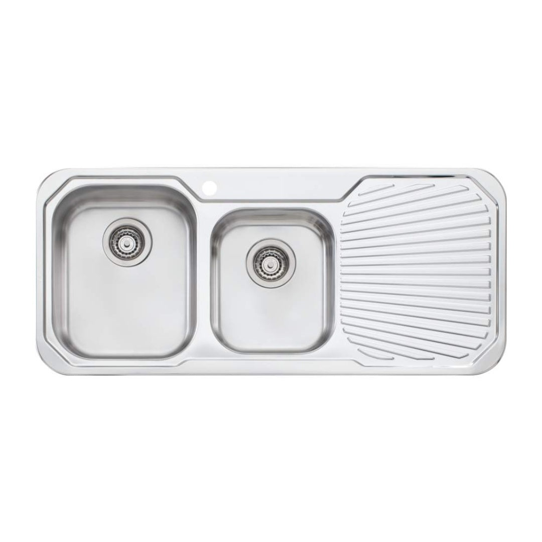 Oliveri Petite 1 & 3/4 Bowl Sink With Drainer - PE311 - PE311 1TH