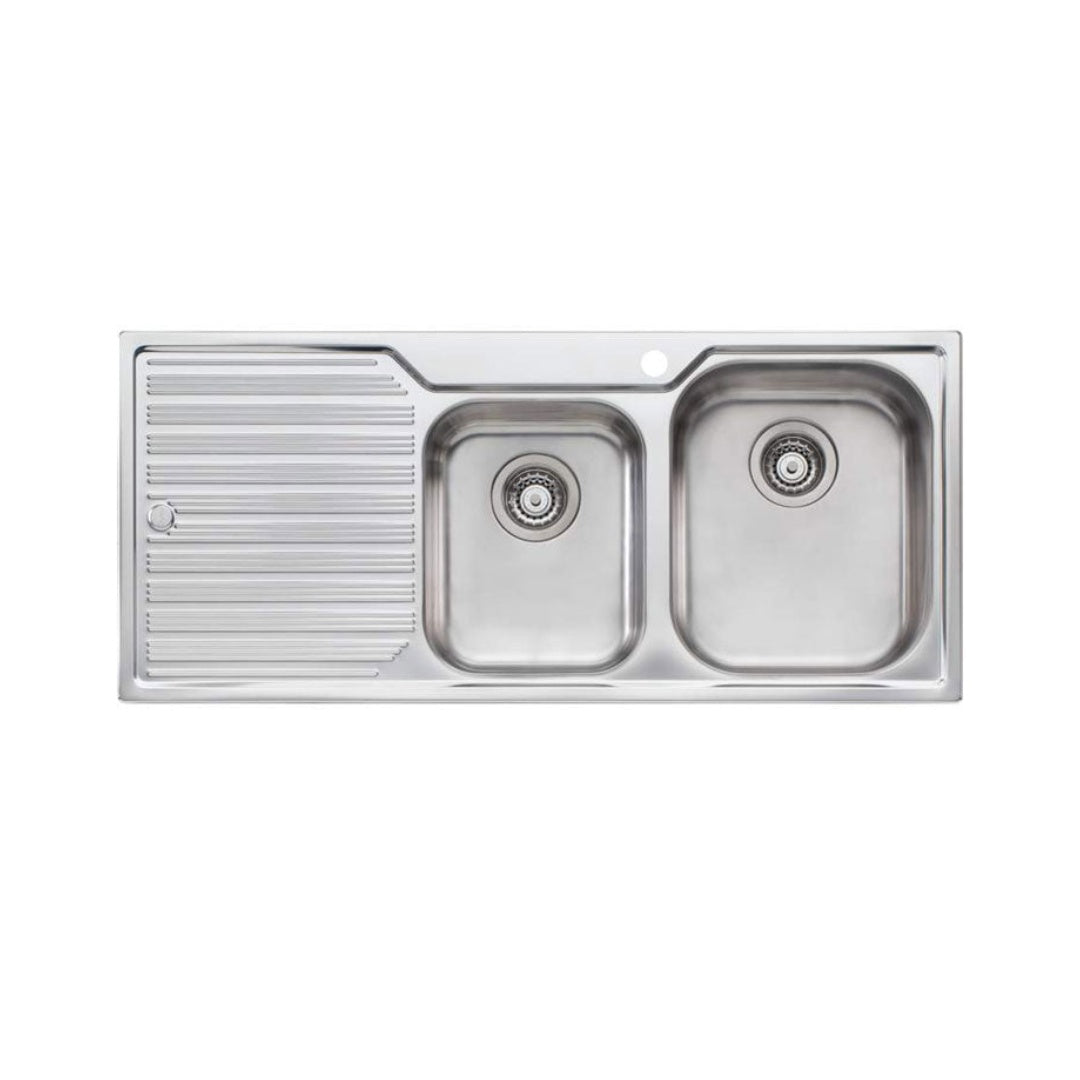 Oliveri Diaz 1 & 3/4 Bowl Sink With Drainer DZ112 - DZ112 1TH