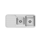 Phoenix 1000 Series 1 & 3/4 Bowl Sink & Drainer  - Stainless Steel - 300-5301-50