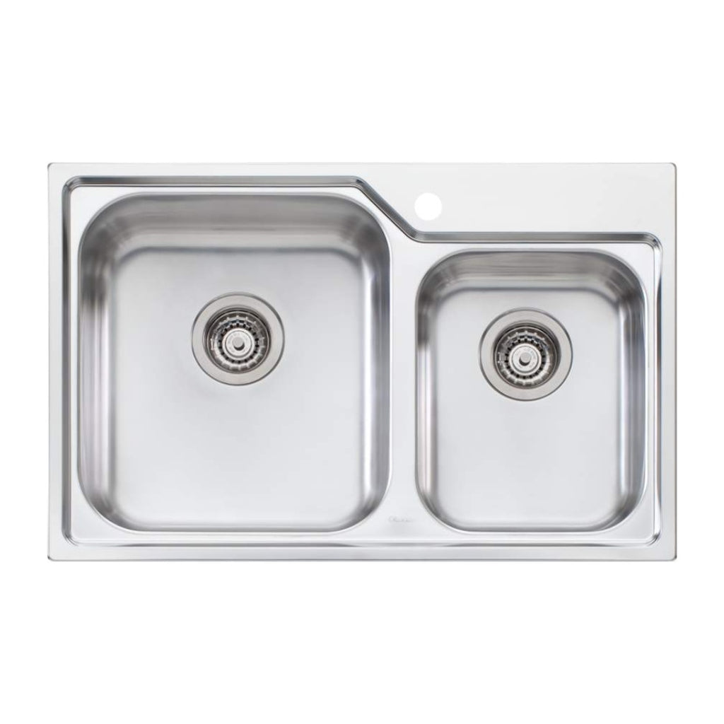 Oliveri Nu-Petite 1 & 3/4 Bowl Topmount Sink - NP615 - NP615 1TH