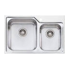 Oliveri Nu-Petite 1 & 3/4 Bowl Topmount Sink - NP615 - NP615 1TH
