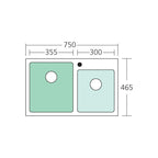 Oliveri Apollo 1 & 3/4 Inset Sink AP1415