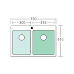 Oliveri Apollo 1 & 3/4 Inset Sink AP1425