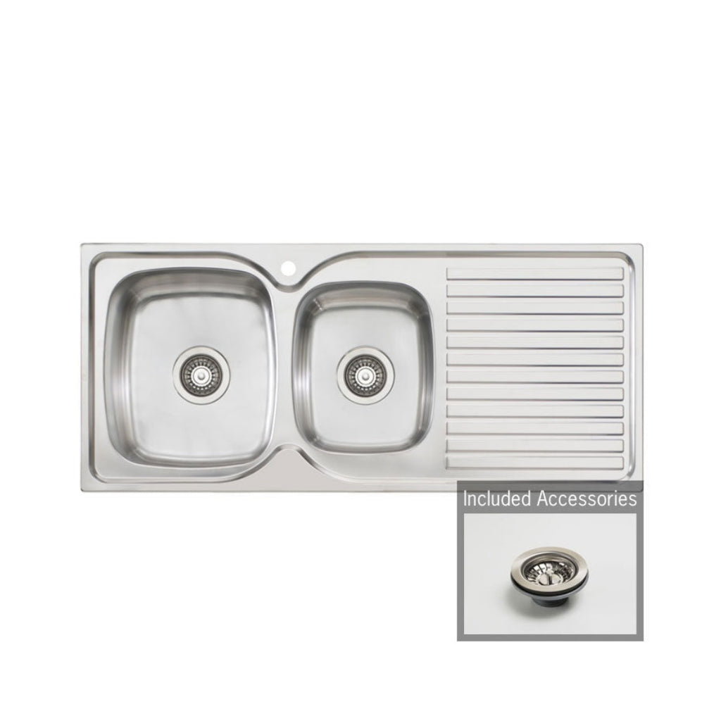 Oliveri Endeavour 1 & 3/4 Inset Sink & Drainer EE11 - EE11 1TH