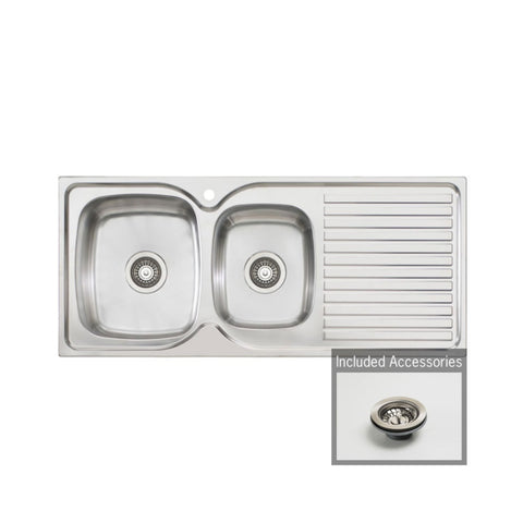 Oliveri Endeavour 1 & 3/4 Inset Sink & Drainer EE11