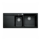 Blanco Catris-S Flexo PVD Steel Filter Tap & Naya 8S Anthracite Sink Package - Includes BWT Filter - 527664 + 526834 + 526989