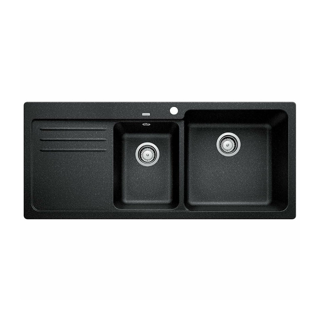 Blanco Catris-S Flexo PVD Steel Filter Tap & Naya 8S Anthracite Sink Package - Includes BWT Filter - 527664 + 526834 + 526989