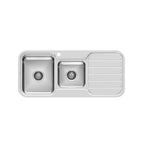 Phoenix 1000 Series 1 & 3/4 Sink & Drainer 1TH - Stainless Steel - 300-5111-50