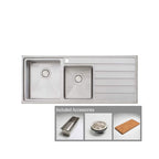 Oliveri Apollo Left Hand 1 & 3/4 Sink & Drainer AP1411