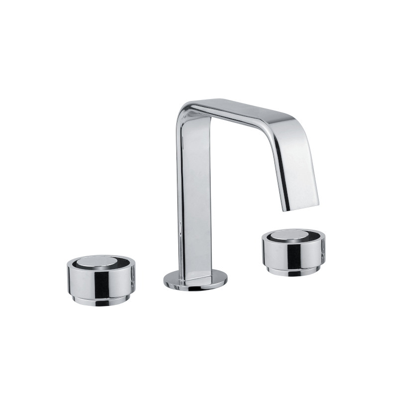 Armando Vicario Piazza 3 Piece Square Basin Tap - Chrome - 500520
