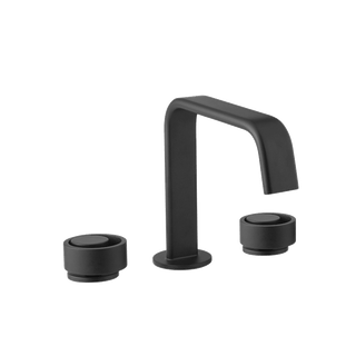 Armando Vicario Piazza 3 Piece Square Basin Tap - Black - 500520B