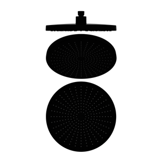 Nero Opal 250mm Shower Head - Matte Black - NR508079MB