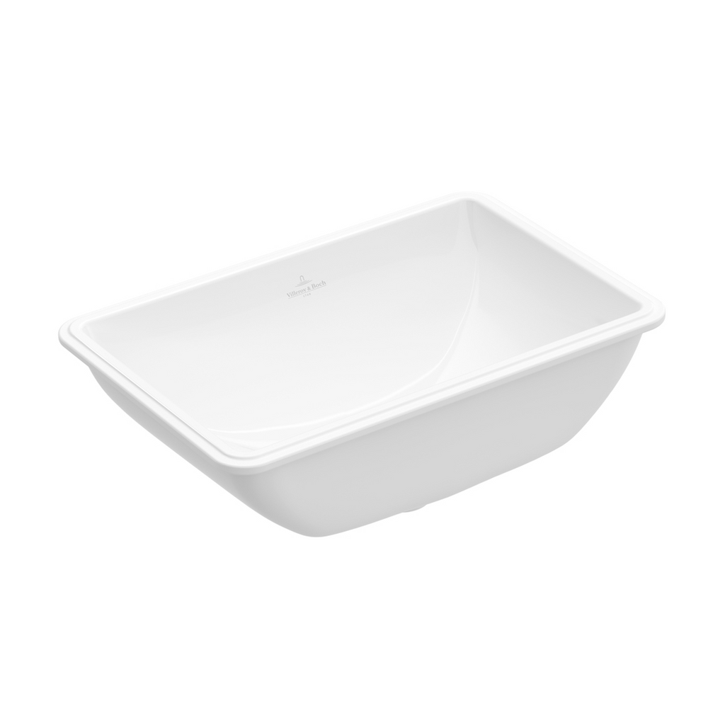 Villeroy & Boch O.Novo 545 Rectangular Under Counter Basin Includes Overflow - Alpine White 51225301
