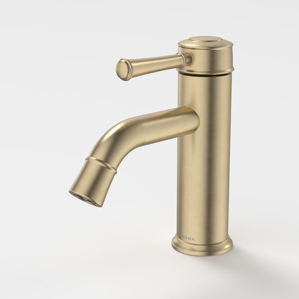 Caroma Riviere Basin Mixer - LF Brushed Brass