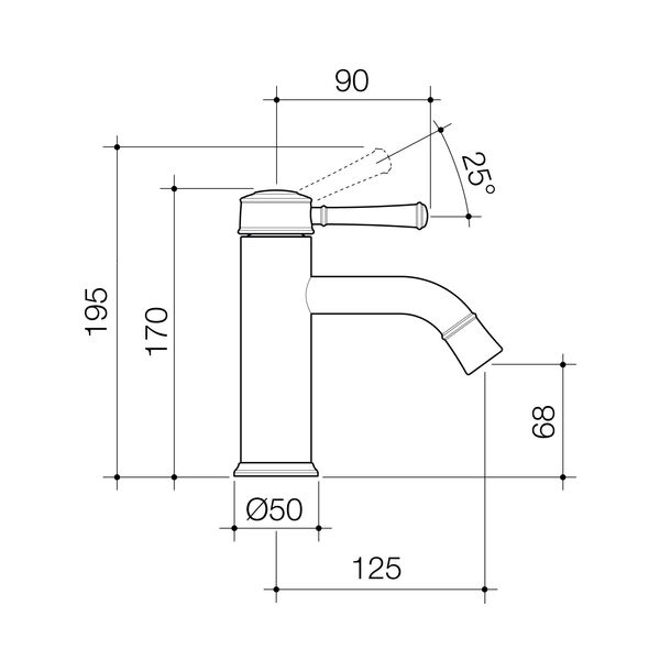 Caroma Riviere Basin Mixer - LF Chrome