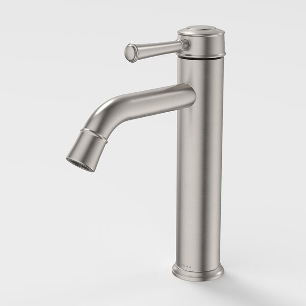 Caroma Riviere Mid-Tower Basin Mixer - LF Brushed Nickel