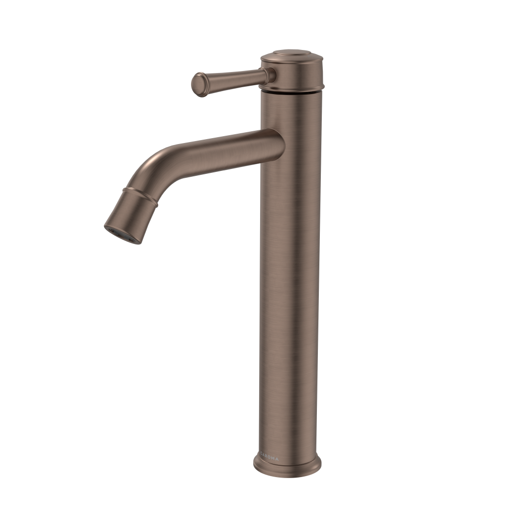 Caroma Riviere Tower Basin Mixer - LF Brushed Bronze