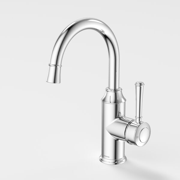Caroma Riviere Gooseneck Basin Mixer - LF Chrome