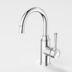 Caroma Riviere Gooseneck Basin Mixer - LF Chrome