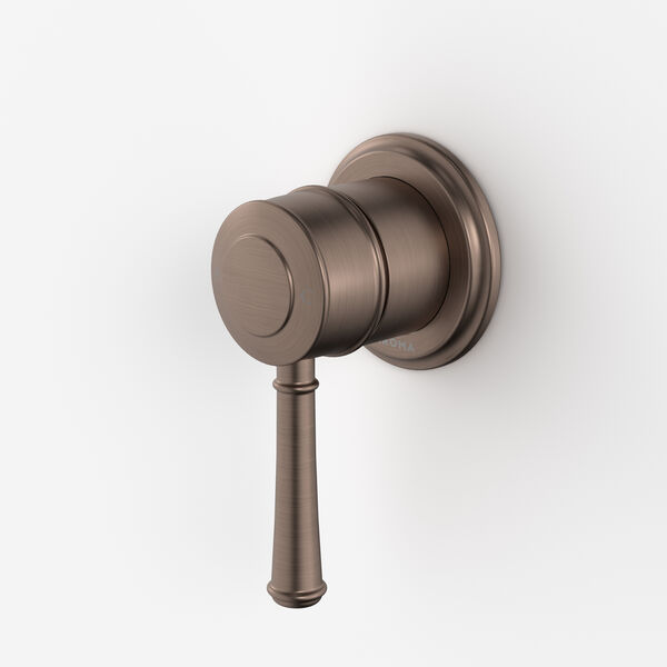 Caroma Riviere Bath/Shower Wall Mixer (Includes In-Wall Body) - Brushed Bronze