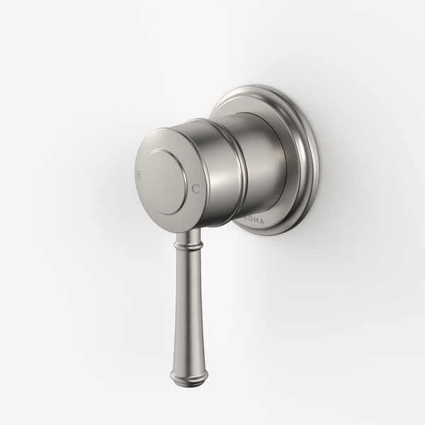 Caroma Riviere Bath/Shower Wall Mixer (Includes In-Wall Body) - Brushed Nickel