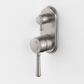 Caroma Riviere Bath/Shower Mixer with Diverter (Includes In-Wall Body) - Brushed Nickel