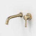 Caroma Riviere 175mm Wall Basin/Bath Mixer Set (Includes In-Wall Body) - LF Brushed Brass