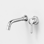Caroma Riviere 175mm Wall Basin/Bath Mixer Set (Includes In-Wall Body) - LF Chrome