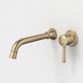 Caroma Riviere 210mm Wall Basin/Bath Mixer Set (Includes In-Wall Body) - LF Brushed Brass