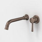 Caroma Riviere 210mm Wall Basin/Bath Mixer Set (Includes In-Wall Body) - LF Brushed Bronze