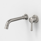 Caroma Riviere 210mm Wall Basin/Bath Mixer Set (Includes In-Wall Body) - LF Brushed Nickel