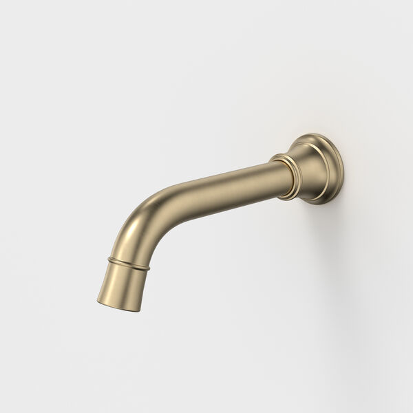 Caroma Riviere 175mm Wall Basin/Bath Spout - Brushed Brass