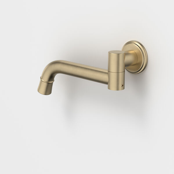 Caroma Riviere 220mm Swivel Bath Outlet - Brushed Brass