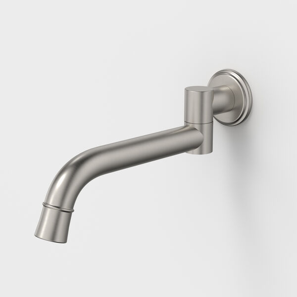 Caroma Riviere 220mm Swivel Bath Outlet - Brushed Nickel