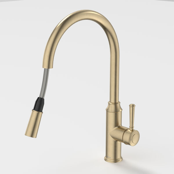Caroma Riviere Pull Out Sink Mixer - LF Brushed Brass