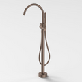 Caroma Riviere Freestanding Bath Filler with Hand Shower - Brushed Bronze