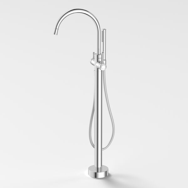 Caroma Riviere Freestanding Bath Filler with Hand Shower - Chrome