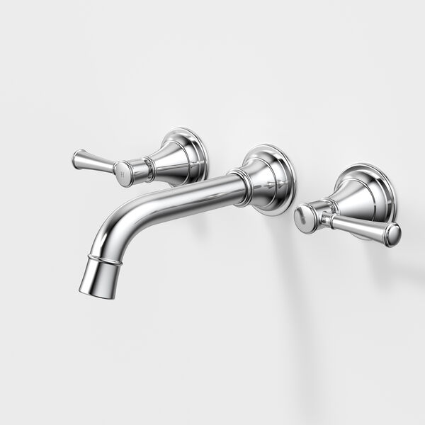 Caroma Riviere 175mm Wall Basin/Bath Tap Set - LF Chrome