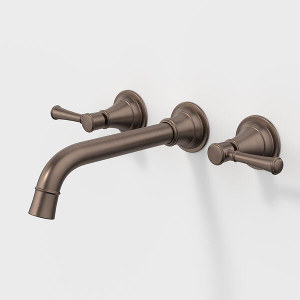Caroma Riviere 210mm Wall Basin/Bath Tap Set - LF Brushed Bronze