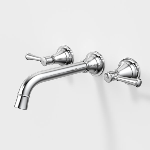 Caroma Riviere 210mm Wall Basin/Bath Tap Set - LF Chrome