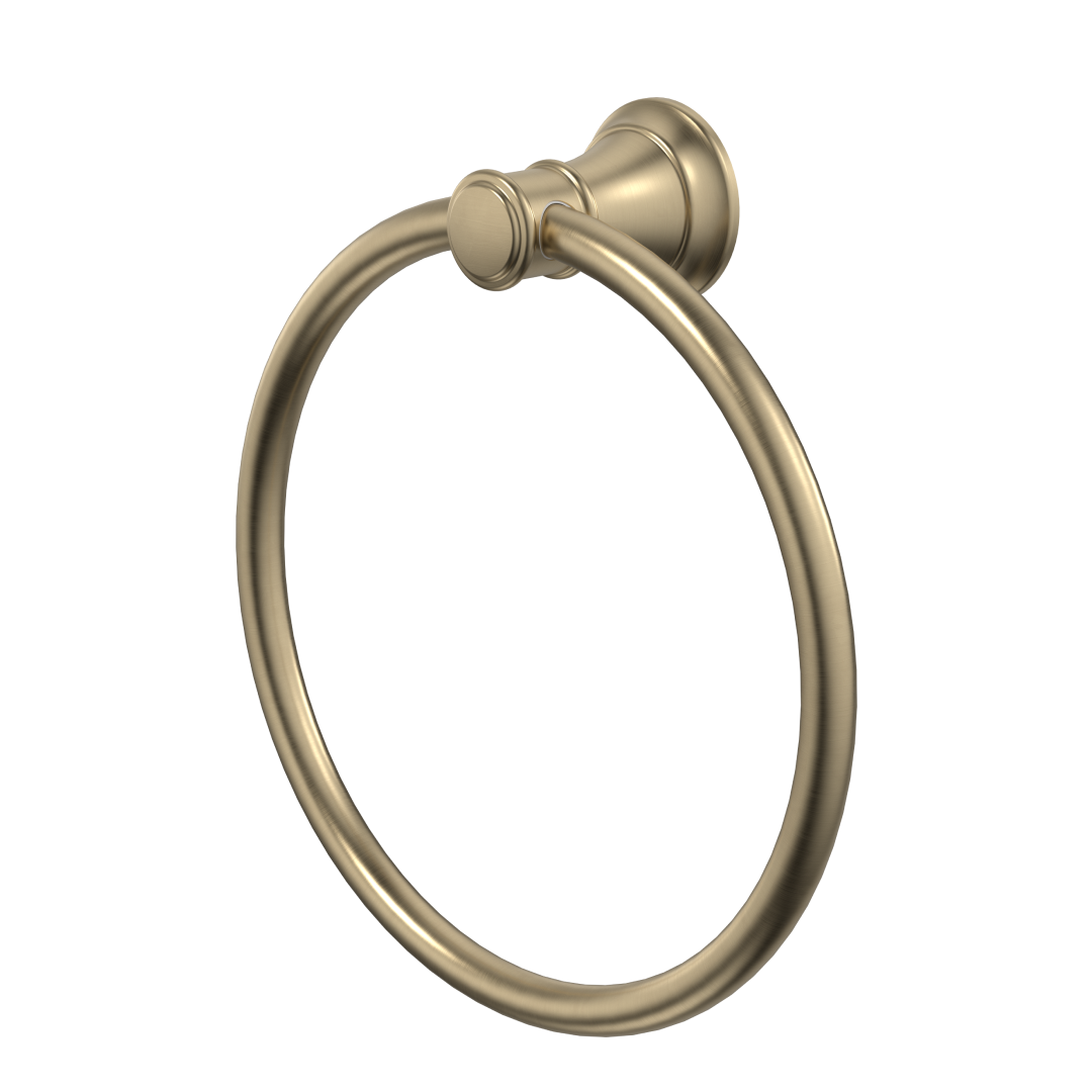 Caroma Riviere Towel Ring - Brushed Brass