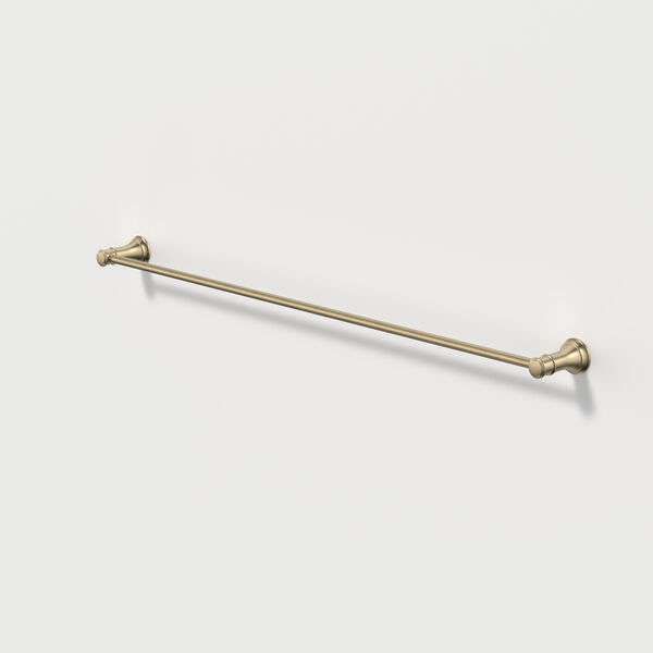 Caroma Riviere 800mm Single Towel Rail - Brushed Brass